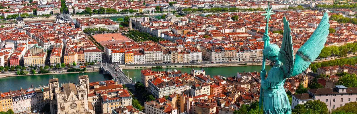 Vieux Lyon vu depuis Fourvière